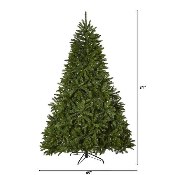 7' Sierra Spruce "Natural Look" Christmas Tree with 500 Clear LED